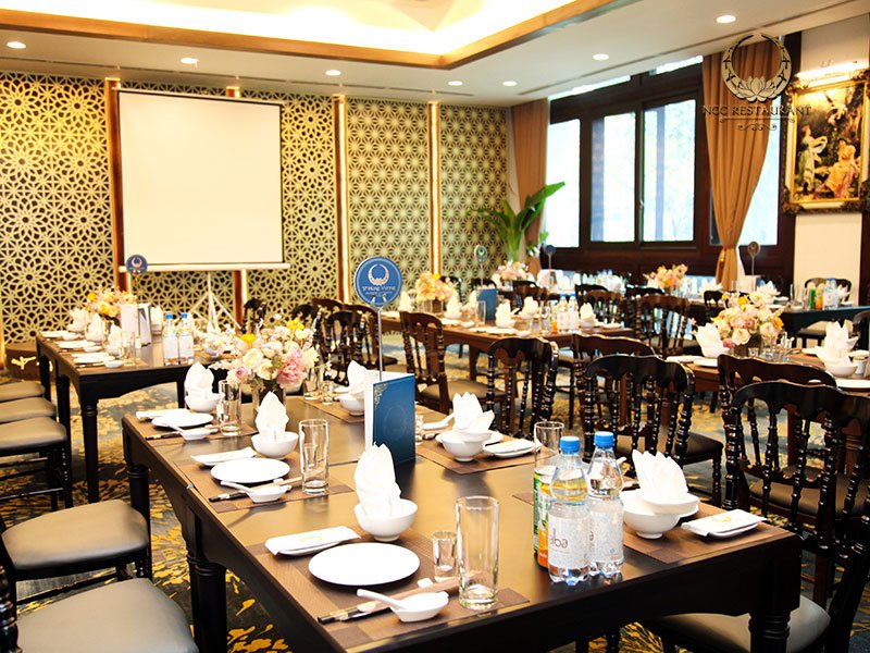 NCC – Nhà hàng tại Hà Nội tổ chức tiệc với không gian sang trọng